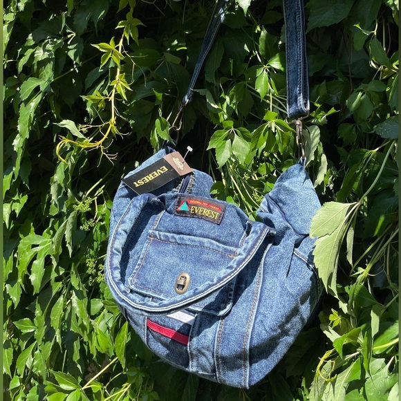 1980s Denim Purse “Everest” - Picture 2 of 4